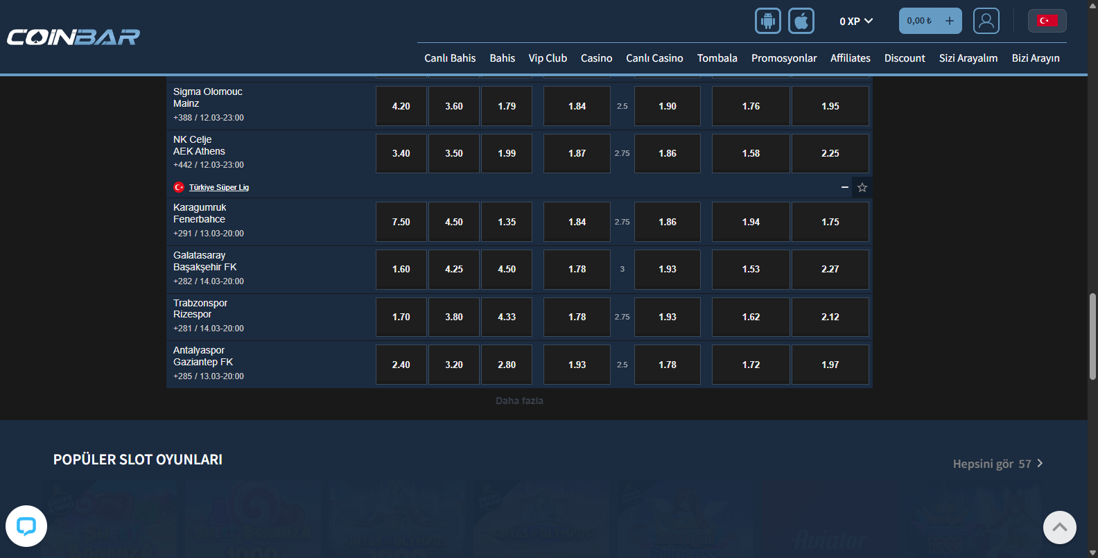 Coinbar Türkiye'nin En Büyük Bahis Sitesi