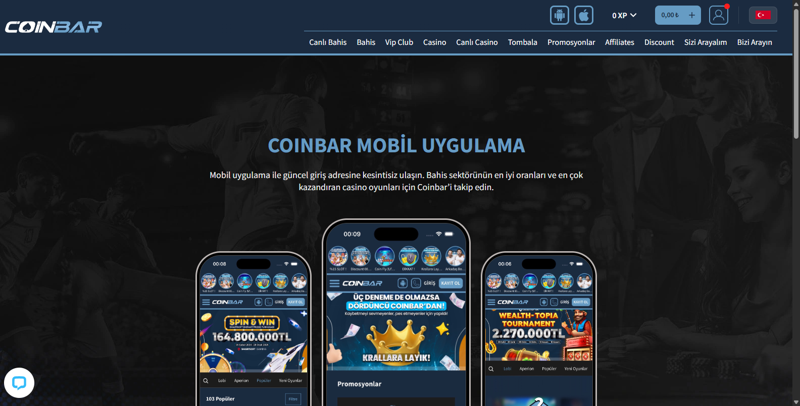 Coinbar Mobil Uygulama